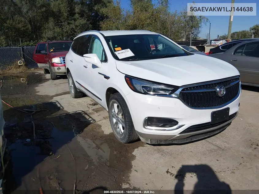 2020 Buick Enclave Awd Essence VIN 5GAEVAKW1LJ144638 фото 2