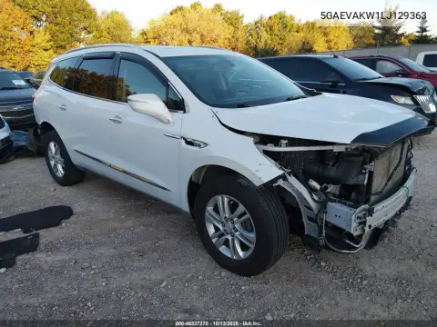 5GAEVAKW1LJ129363 — 2020 Buick Enclave, Неизвестные повреждения, фото до ремонта