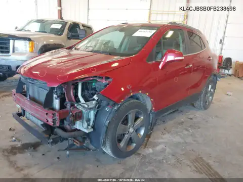 KL4CJBSB0FB238698 — 2015 Buick Encore, фото 3 с аукциона IAAI, Передняя часть
