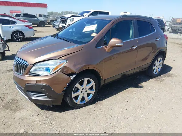 KL4CJASB6GB595752 — 2016 Buick Encore, фото 2 с аукциона IAAI, Передняя часть слева