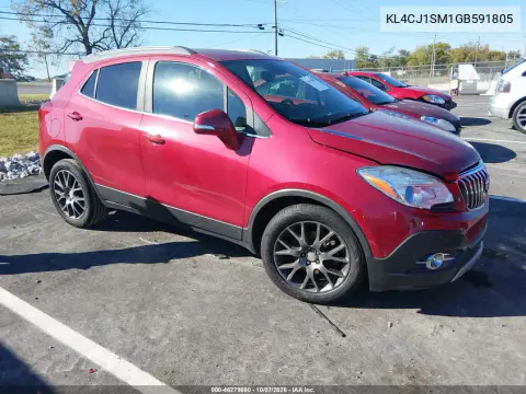KL4CJ1SM1GB591805 — 2016 Buick Encore, Передний левый, фото до ремонта