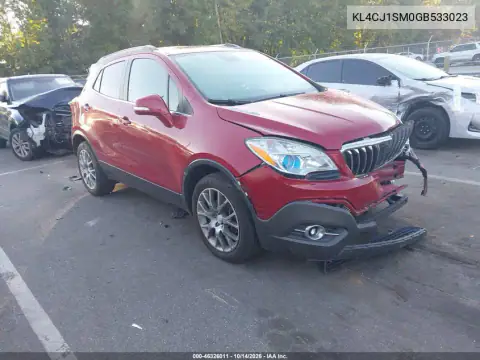 KL4CJ1SM0GB533023 — 2016 Buick Encore, Передняя часть, фото до ремонта