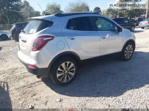 KL4CJASB3HB217650 — 2017 Buick Encore, фото 5 с аукциона IAAI, Естественный износ