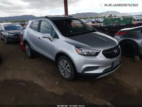 KL4CJASB2KB762360 — 2019 Buick Encore, Естественный износ, фото до ремонта