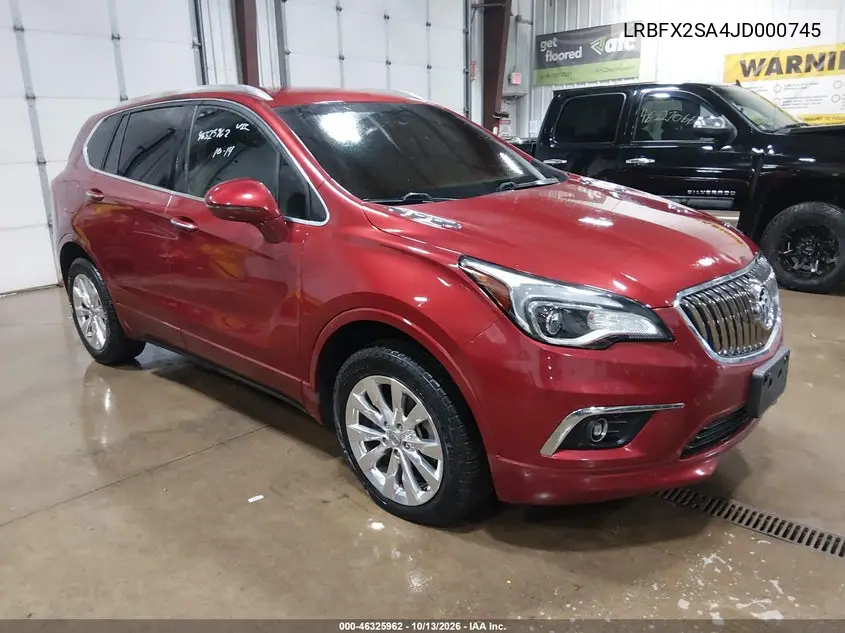2018 Buick Envision Essence VIN LRBFX2SA4JD000745 фото 1
