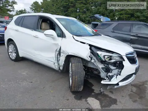 LRBFX3SX0KD005534 — 2019 Buick Envision, Передняя часть, фото до ремонта