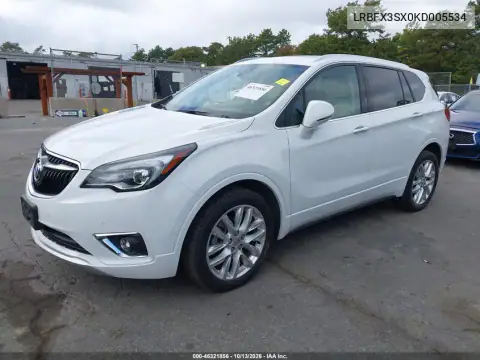 LRBFX3SX0KD005534 — 2019 Buick Envision, фото 3 с аукциона IAAI, Передняя часть