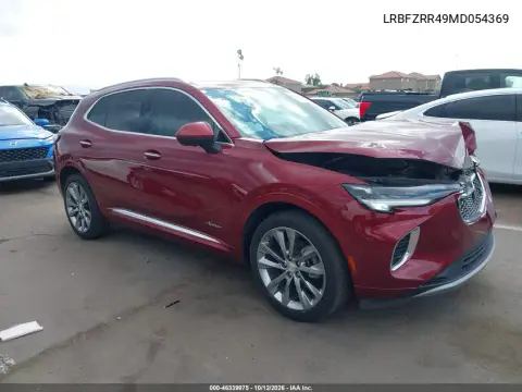 LRBFZRR49MD054369 — 2021 Buick Envision, Передняя часть, фото до ремонта