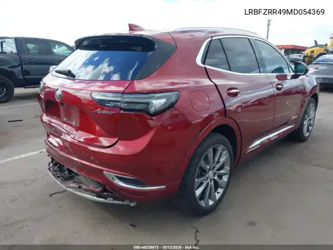 2021 Buick Envision Fwd Avenir VIN LRBFZRR49MD054369 фото 5