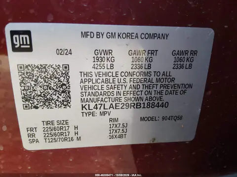 2024 Buick Envista Preferred Fwd VIN KL47LAE29RB188440 фото 10