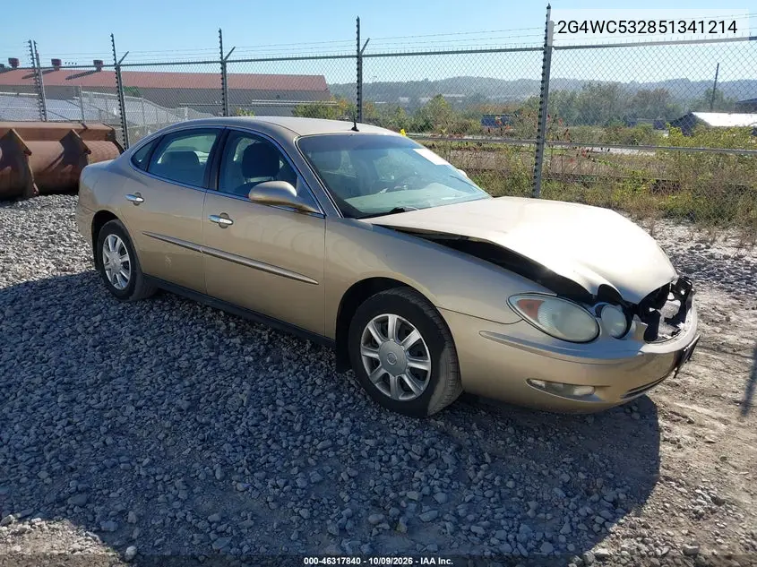 2005 Buick Lacrosse Cx VIN 2G4WC532851341214 фото 2