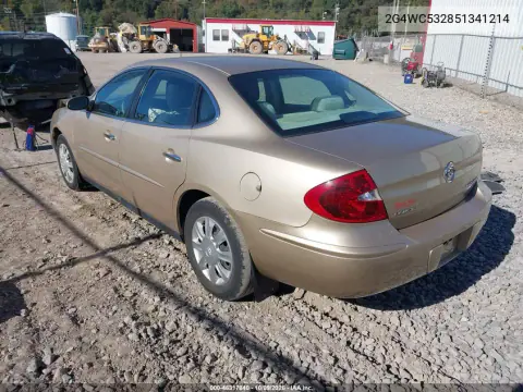 2005 Buick Lacrosse Cx VIN 2G4WC532851341214 фото 4