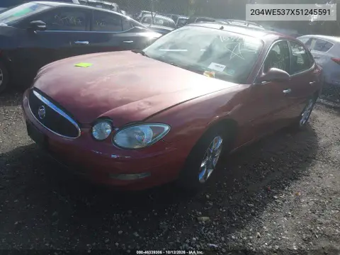 2005 Buick Lacrosse Cxs VIN 2G4WE537X51245591 фото 2