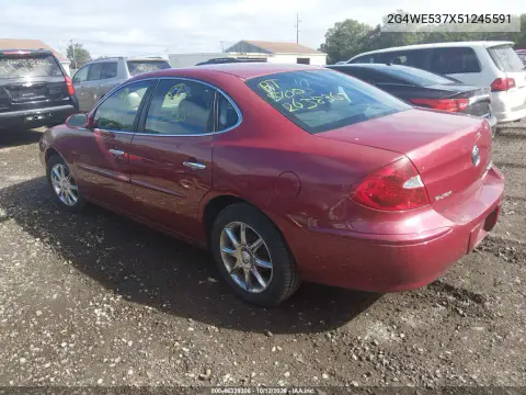 2005 Buick Lacrosse Cxs VIN 2G4WE537X51245591 фото 3