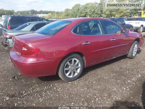 2005 Buick Lacrosse Cxs VIN 2G4WE537X51245591 фото 4