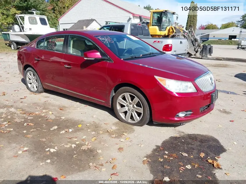 2011 Buick Lacrosse Cxl VIN 1G4GD5GD5BF131171 фото 2