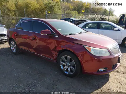 1G4GE5ED4BF137298 — 2011 Buick LaCrosse, Передняя часть, фото до ремонта
