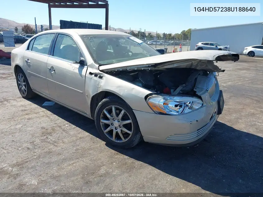 2008 Buick Lucerne Cxl VIN 1G4HD57238U188640 фото 1