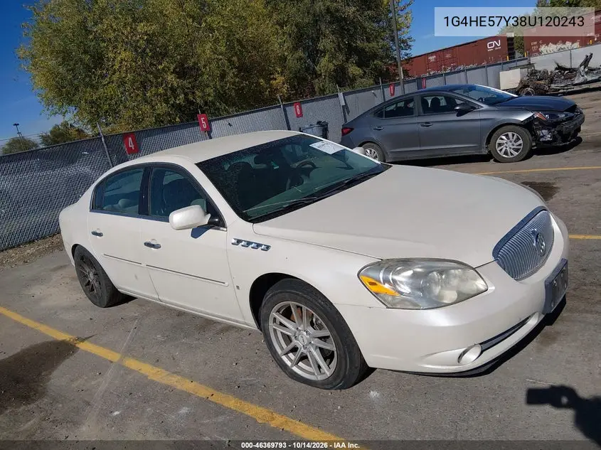 1G4HE57Y38U120243 — 2008 Buick Lucerne, фото 2 с аукциона IAAI, Естественный износ