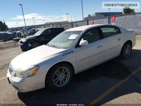 1G4HE57Y38U120243 — 2008 Buick Lucerne, фото 3 с аукциона IAAI, Естественный износ