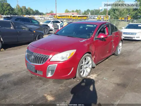2014 Buick Regal Gs VIN 2G4GT5GX3E9263503 фото 3