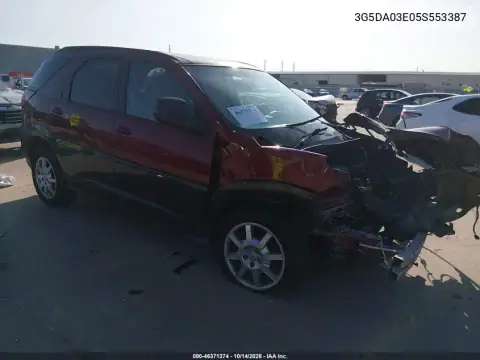 3G5DA03E05S553387 — 2005 Buick Rendezvous, Передняя часть, фото до ремонта