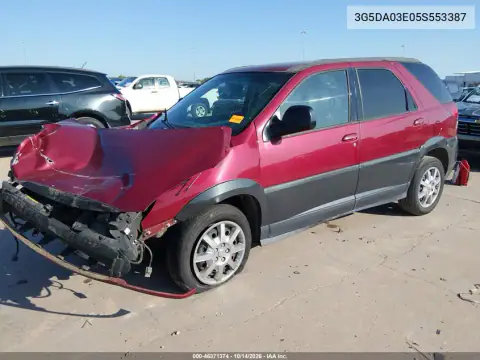 3G5DA03E05S553387 — 2005 Buick Rendezvous, фото 2 с аукциона IAAI, Передняя часть