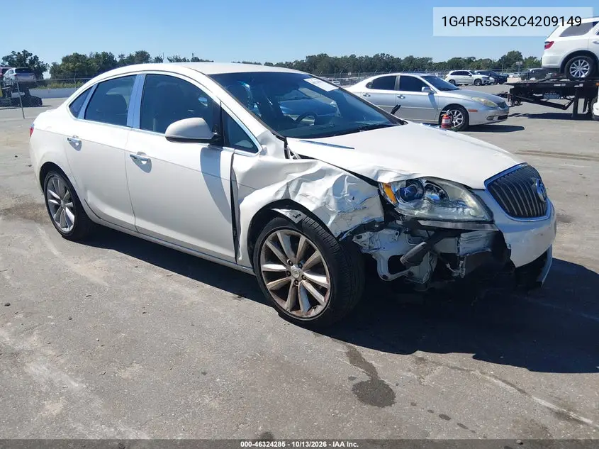1G4PR5SK2C4209149 — 2012 Buick Verano, фото 2 с аукциона IAAI, Передняя часть