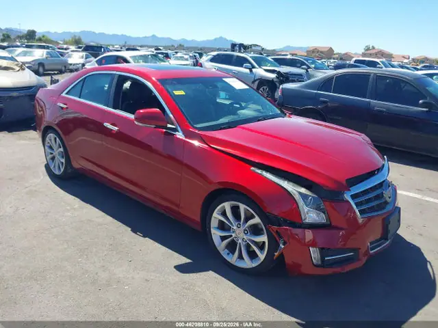 1G6AE5S36E0172098 — 2014 Cadillac Ats Premium, Передняя часть слева (Left Front), фото до ремонта