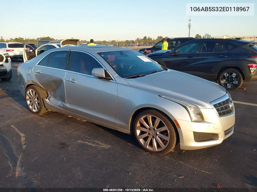 2014 Cadillac Ats Luxury VIN 1G6AB5S32E0118967 фото 2
