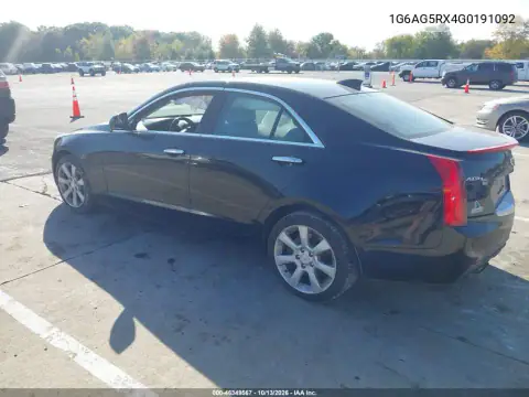 1G6AG5RX4G0191092 — 2016 Cadillac ATS, фото 4 с аукциона IAAI, Боковая часть