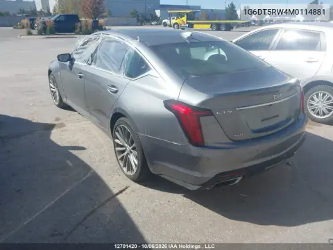 2021 Cadillac Ct5 Premium Luxury VIN 1G6DT5RW4M0114881 фото 3