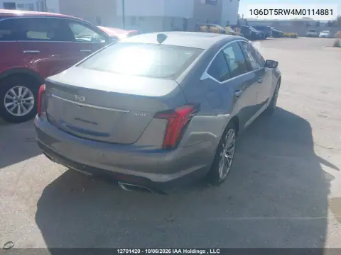 2021 Cadillac Ct5 Premium Luxury VIN 1G6DT5RW4M0114881 фото 4