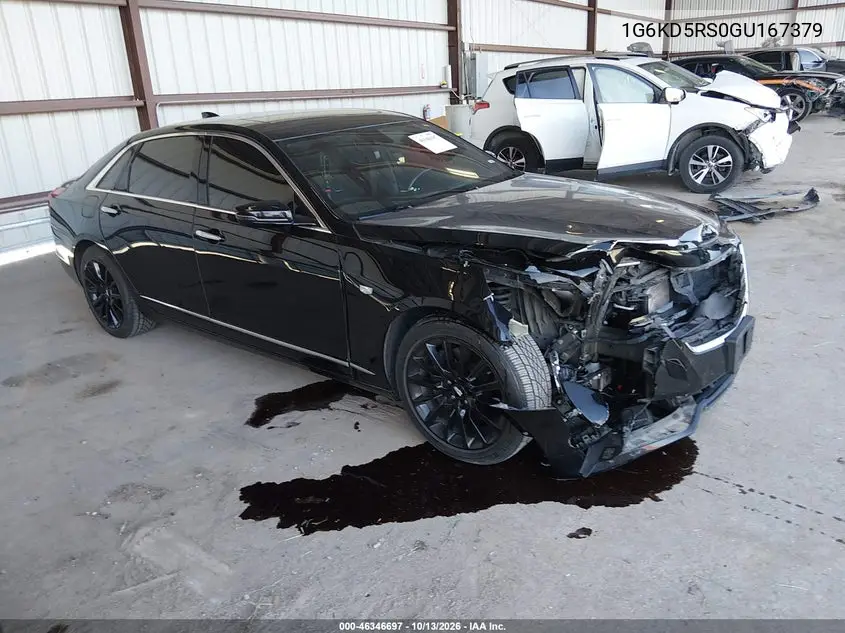 1G6KD5RS0GU167379 — 2016 Cadillac CT6, фото 2 с аукциона IAAI, Передняя часть