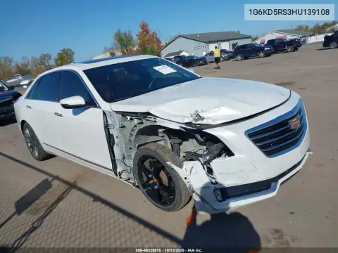 1G6KD5RS3HU139108 — 2017 Cadillac CT6, Передняя часть, фото до ремонта