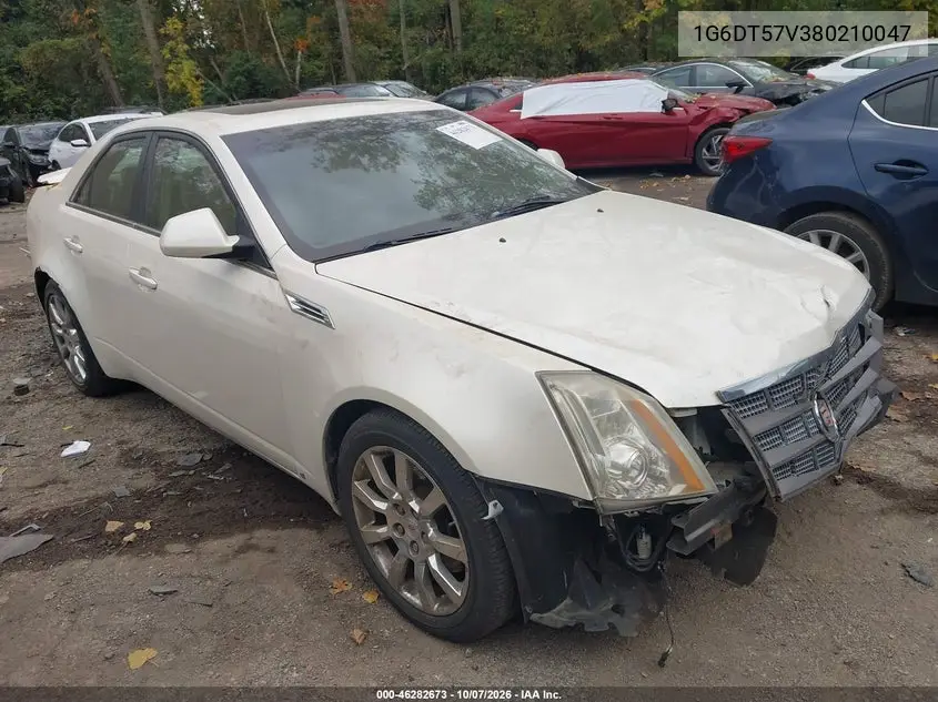 2008 Cadillac Cts Standard VIN 1G6DT57V380210047 фото 1
