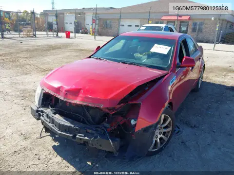 2008 Cadillac Cts Standard VIN 1G6DM577980125308 фото 3