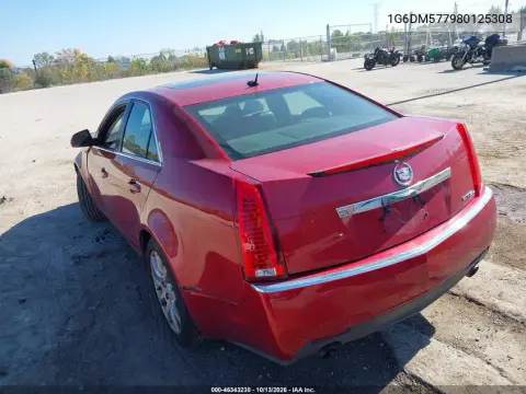 2008 Cadillac Cts Standard VIN 1G6DM577980125308 фото 4