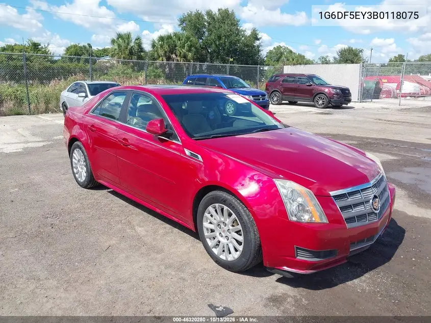 1G6DF5EY3B0118075 — 2011 Cadillac CTS, фото 2 с аукциона IAAI, Боковая часть