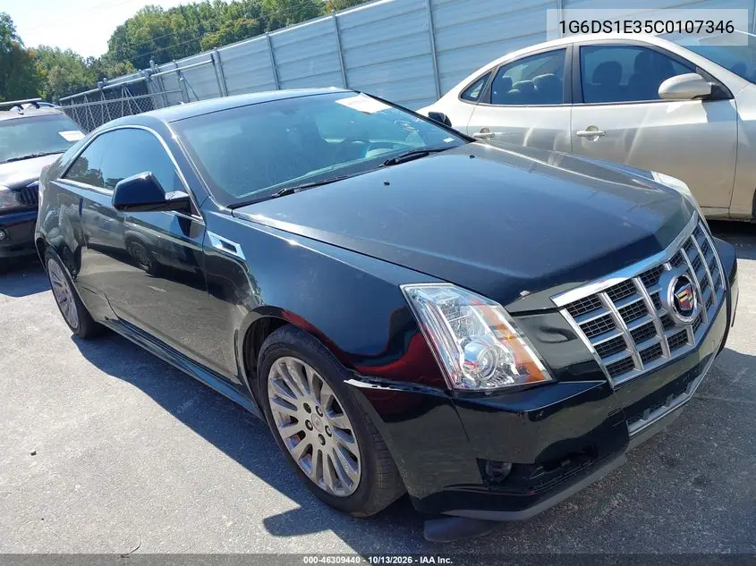2012 Cadillac Cts Premium VIN 1G6DS1E35C0107346 фото 1