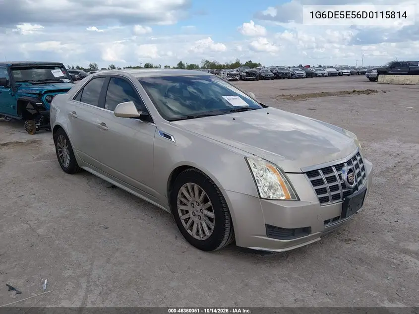 1G6DE5E56D0115814 — 2013 Cadillac CTS, фото 2 с аукциона IAAI, Задняя часть