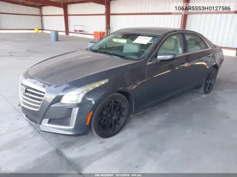 1G6AR5SS3H0127586 — 2017 Cadillac CTS, Сзади, фото до ремонта