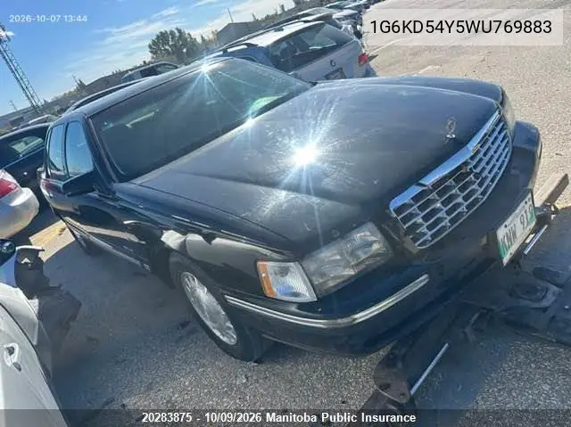 1998 Cadillac Deville VIN 1G6KD54Y5WU769883 фото 1