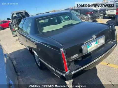 1998 Cadillac Deville VIN 1G6KD54Y5WU769883 фото 2