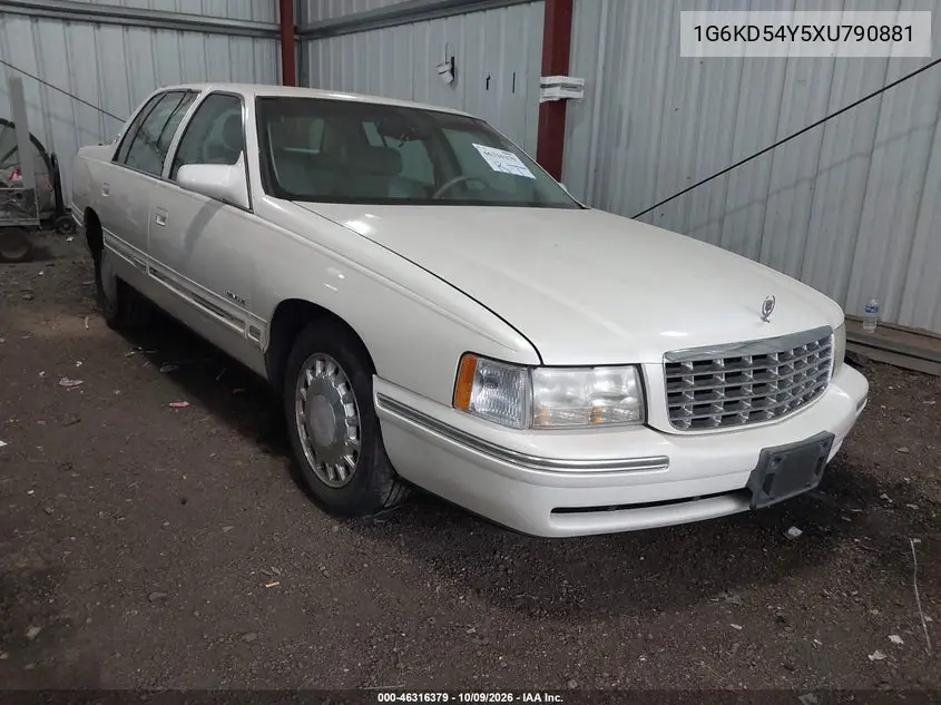 1999 Cadillac Deville Standard VIN 1G6KD54Y5XU790881 фото 2