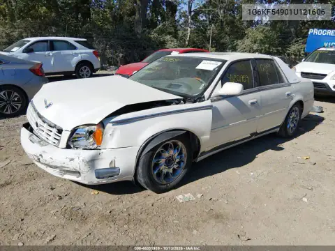 1G6KF54901U121606 — 2001 Cadillac De Ville, фото 2 с аукциона IAAI, Передняя часть