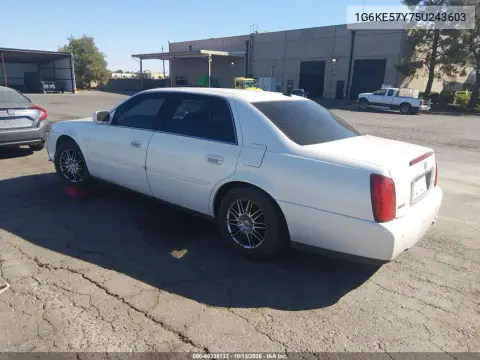 1G6KE57Y75U243603 — 2005 Cadillac De Ville, фото 4 с аукциона IAAI, Передняя часть