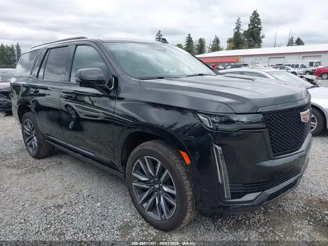 1GYS4GKL5NR359063 — 2022 Cadillac Escalade 4WD Sport Platinum, Задняя часть слева (Left Rear), фото до ремонта