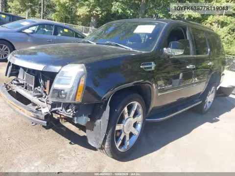 2007 Cadillac Escalade Standard VIN 1GYFK63877R119043 фото 3