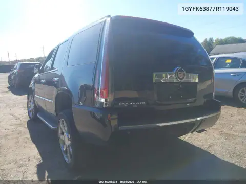 2007 Cadillac Escalade Standard VIN 1GYFK63877R119043 фото 4